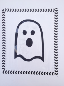 halloween ghost suncatcher for kids