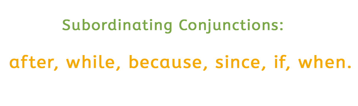 Sunbordinate Conjunctions examples